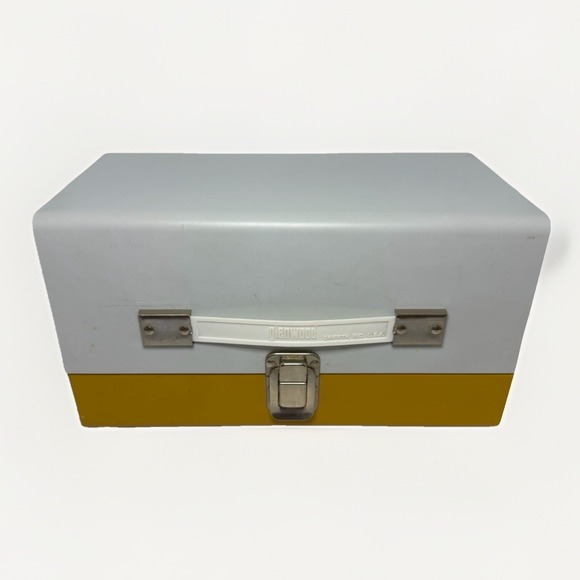 Glenwood Other - Vintage Mid-Century Glenwood Metal Document Box White/Mustard